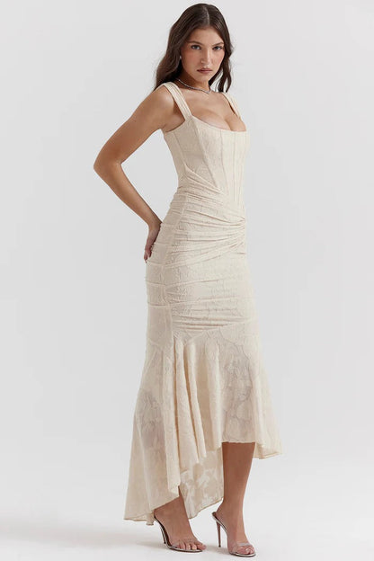 WANWAN - BLOSSOM PRINT MAXI GOWN