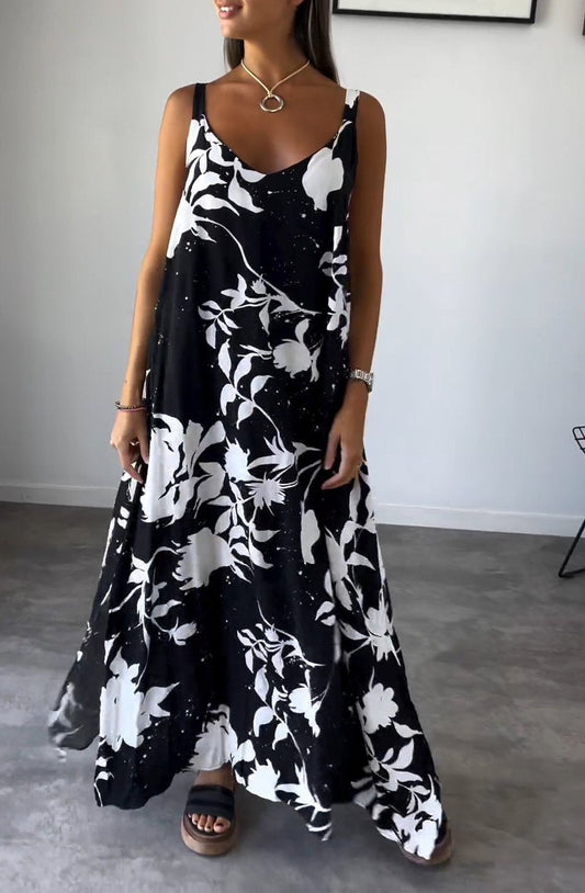RADA - ELEGANT PRINTED SLIP DRESS