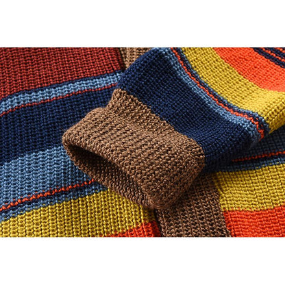 Marcus - Colorblock Men's Vest with Lapel Collar