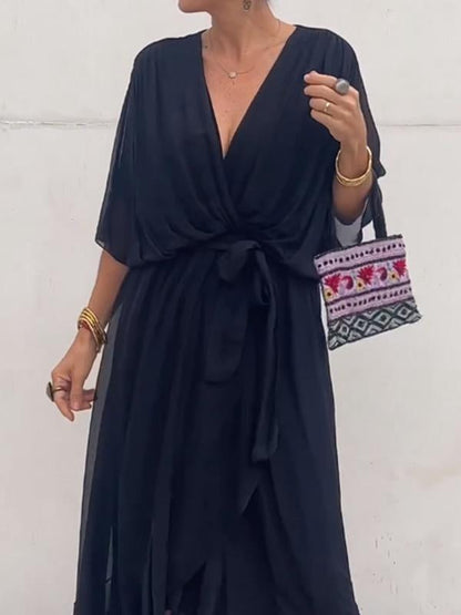 MARJORIE - SOPHISTICATED CHIFFON DRESS