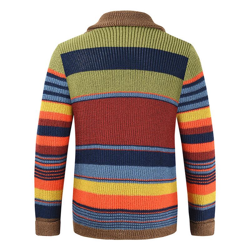 Marcus - Colorblock Men's Vest with Lapel Collar