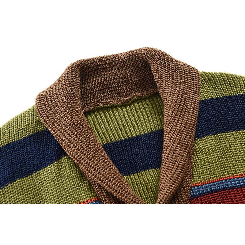 Marcus - Colorblock Men's Vest with Lapel Collar