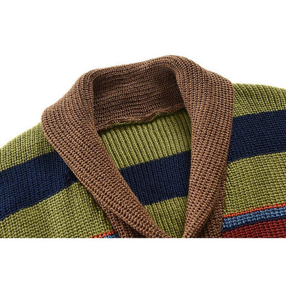 Marcus - Colorblock Men's Vest with Lapel Collar