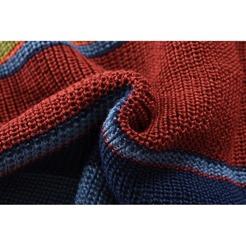Marcus - Colorblock Men's Vest with Lapel Collar
