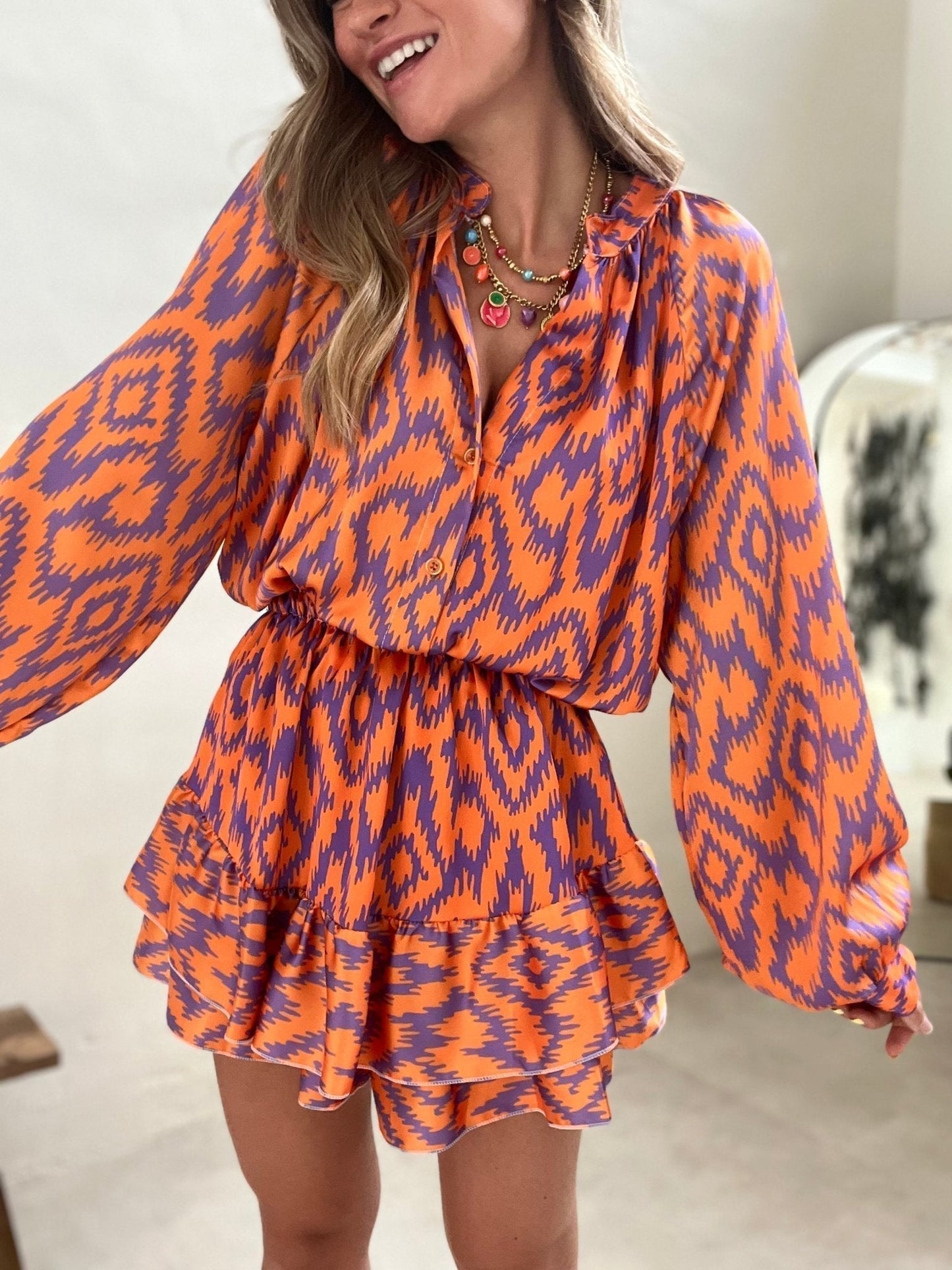 ARLETTE - PRINTED CHIC SUMMER DRESS