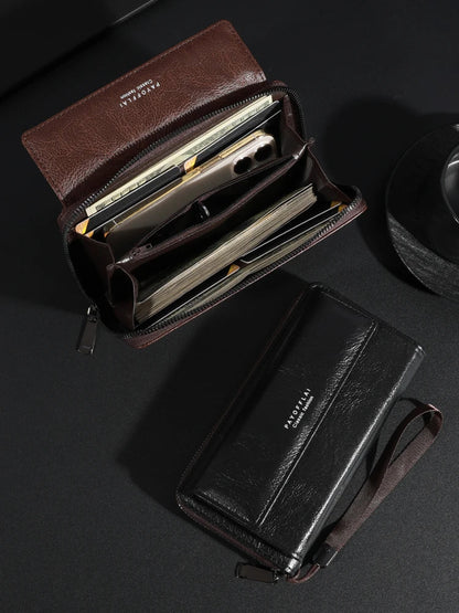 Briony - Multi-Functional PU Leather Zipper Clutch