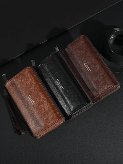 Briony - Multi-Functional PU Leather Zipper Clutch