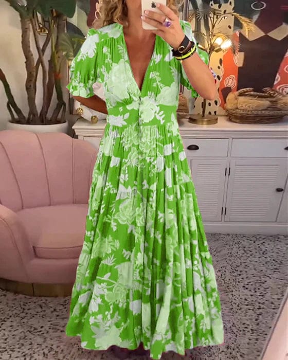 GEORGIA - GLOWING BEAUTY FLORAL DRESS