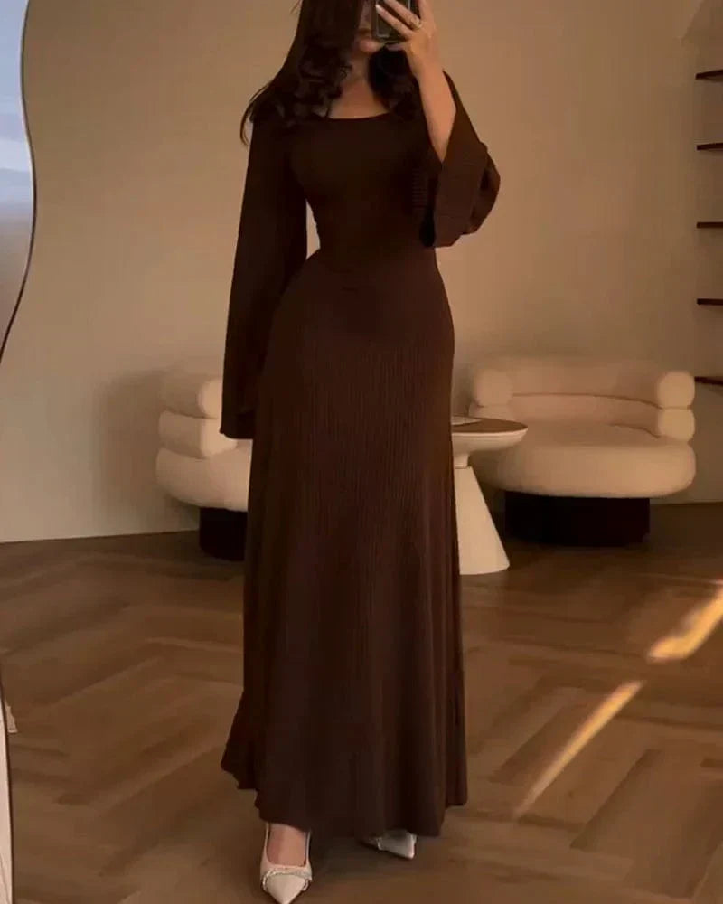 CLARE - SOPHISTICATED LONG-SLEEVE DRESS