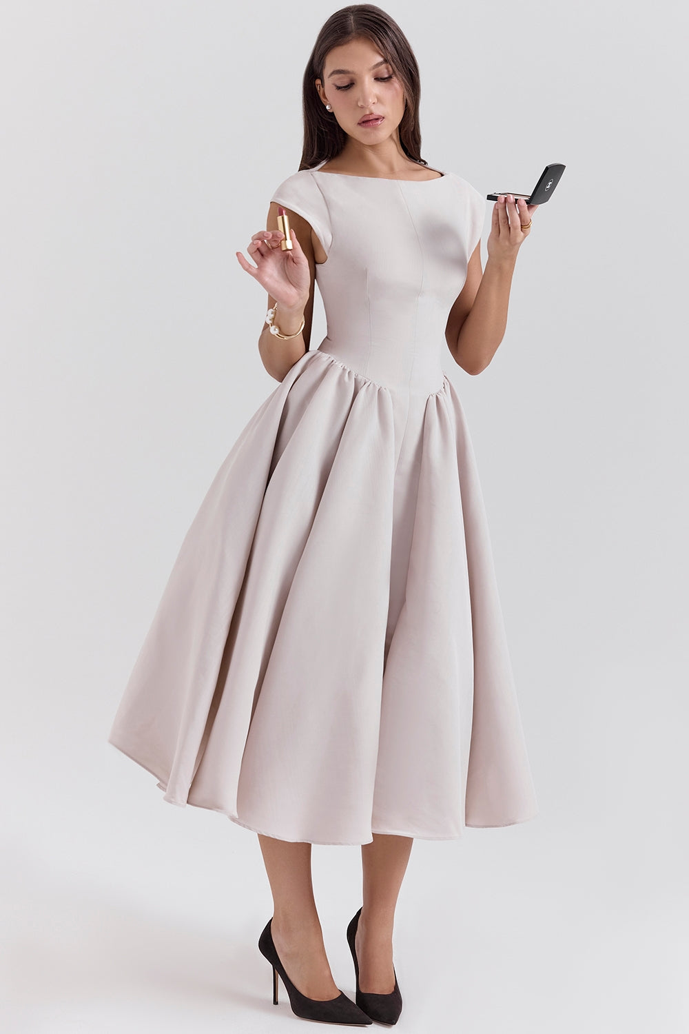 FRANCHESCA - GLAM BACKLESS DESIGN DRESS