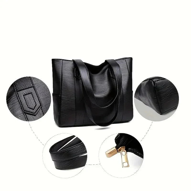 Xanthe - Classic Large Capacity Vegan Tote Bag