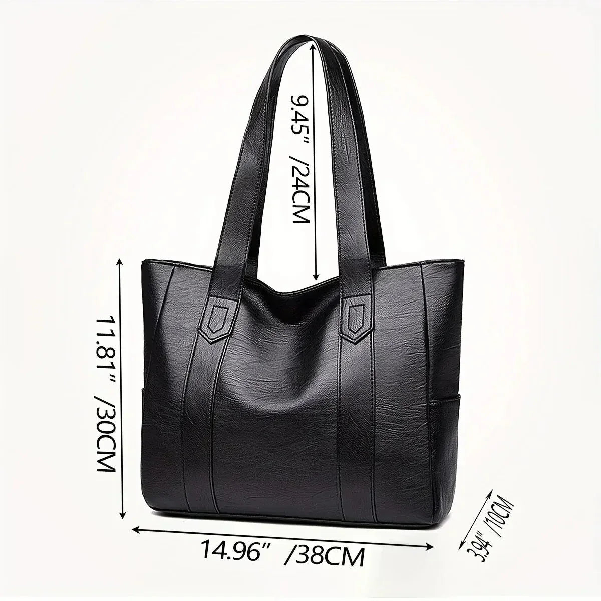 Xanthe - Classic Large Capacity Vegan Tote Bag