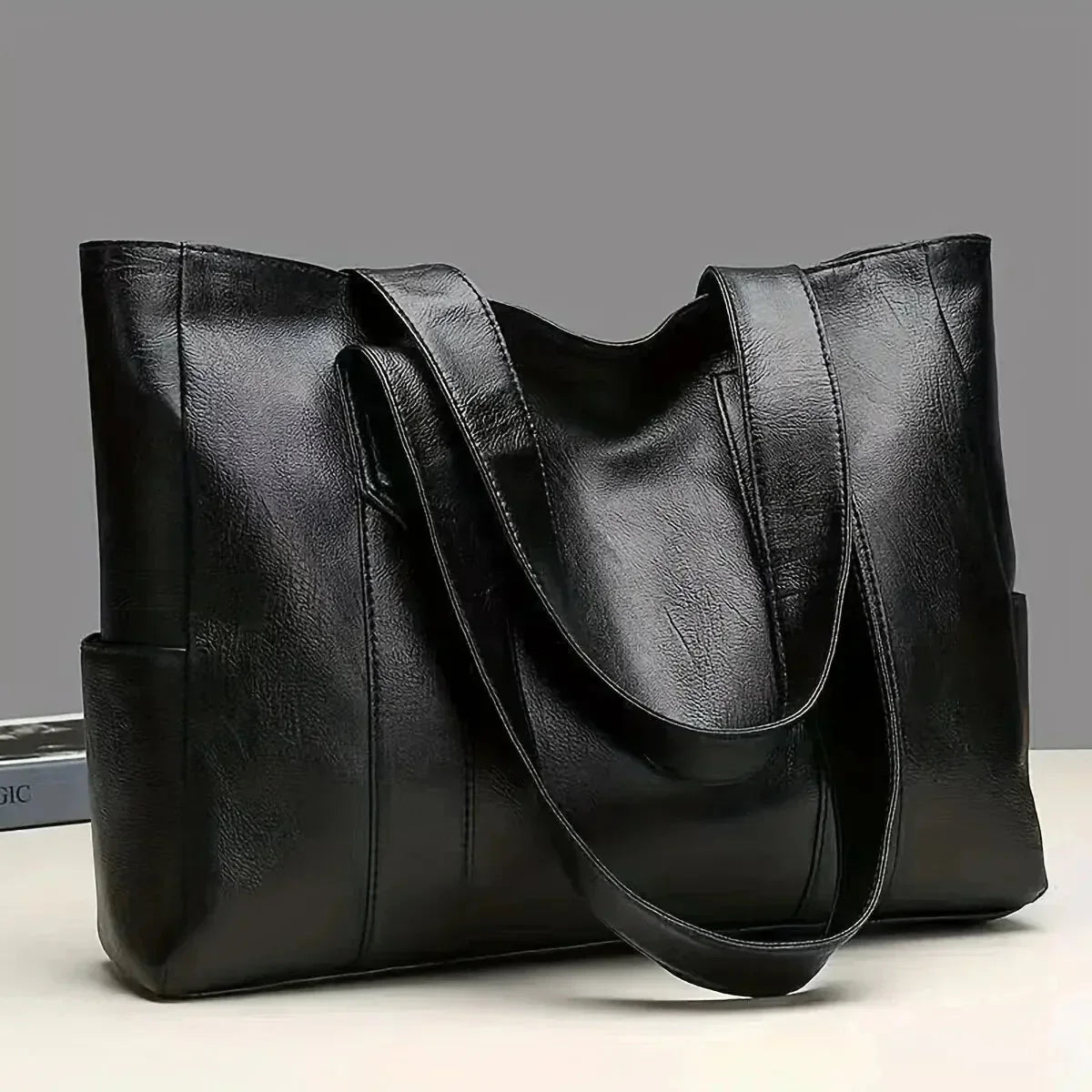 Xanthe - Classic Large Capacity Vegan Tote Bag