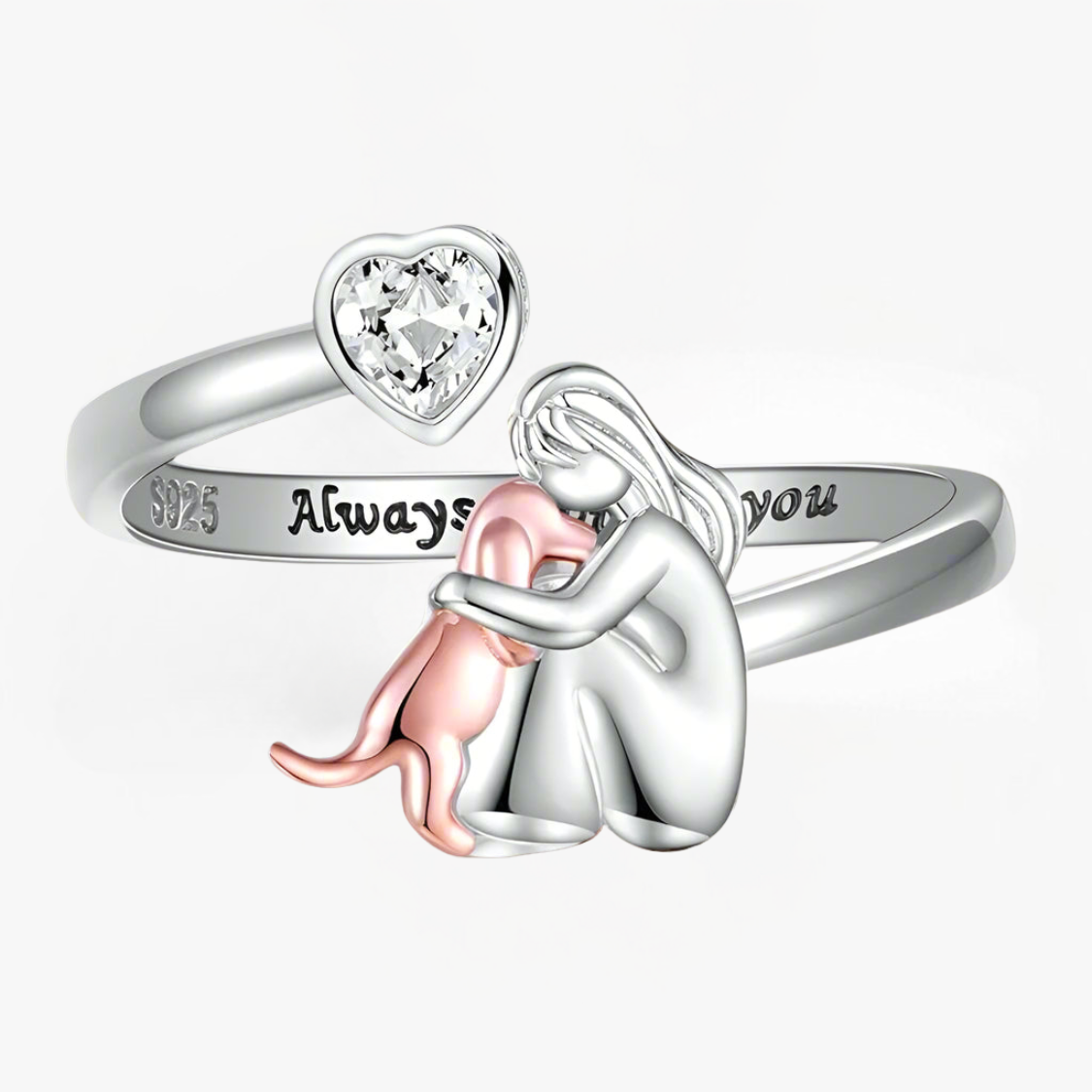Anne™ Pink Dog Icon Ring