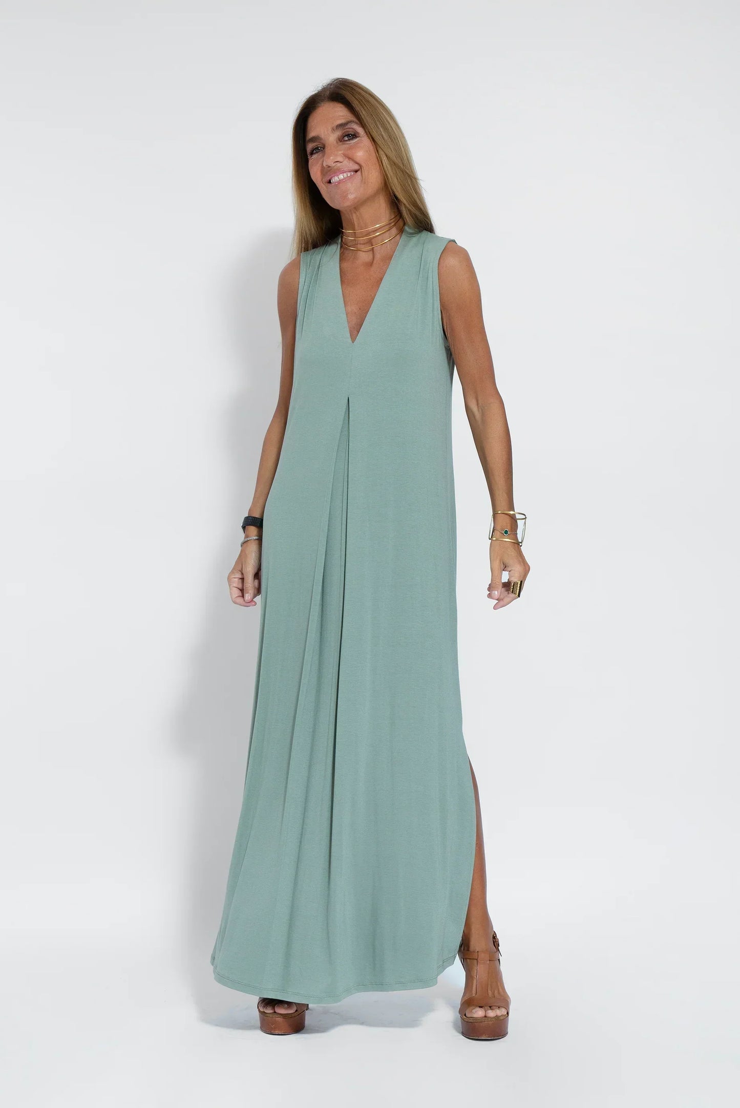 VIVIEN - FIGURE FLATTERING DRESS WITH VEST