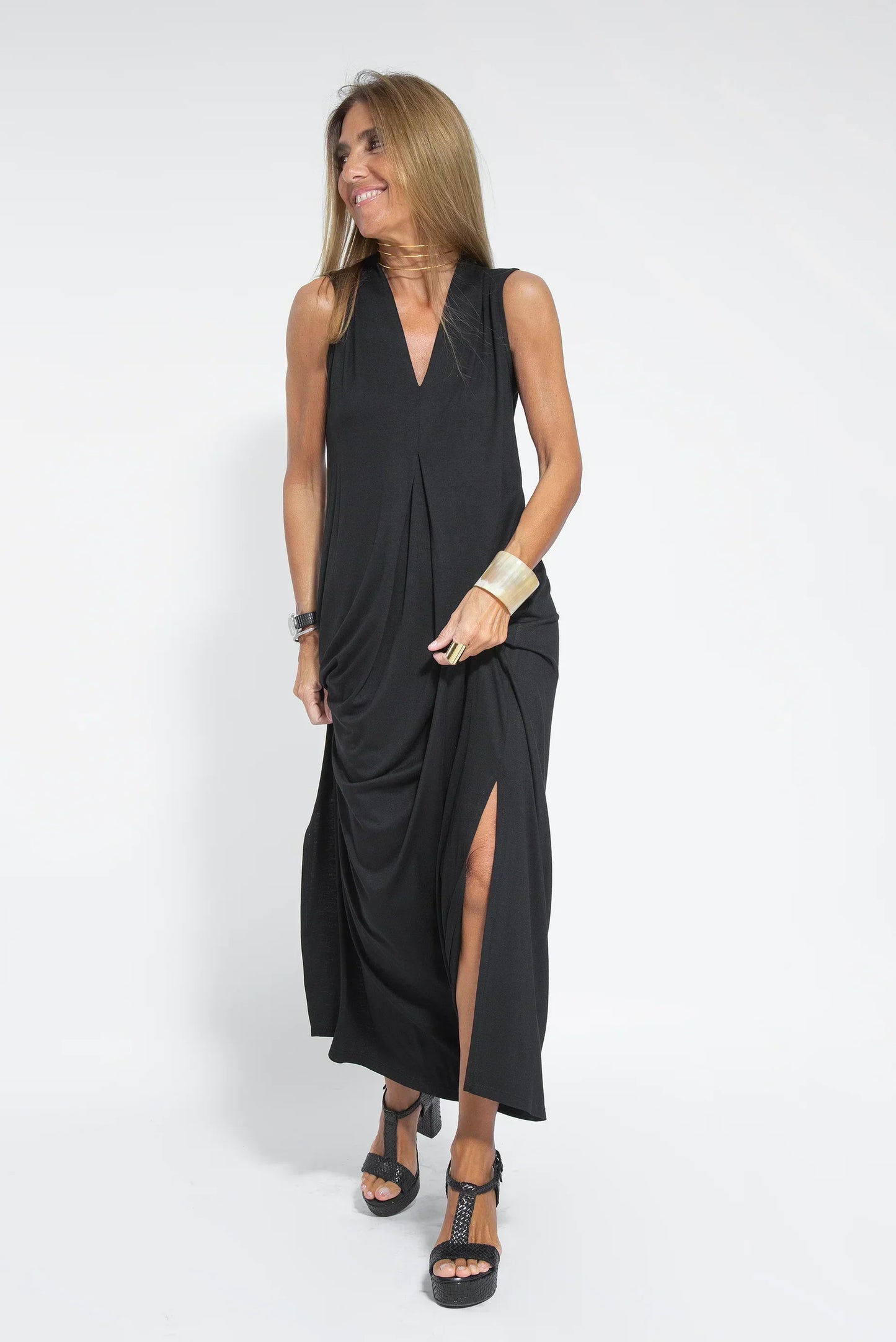 VIVIEN - FIGURE FLATTERING DRESS WITH VEST