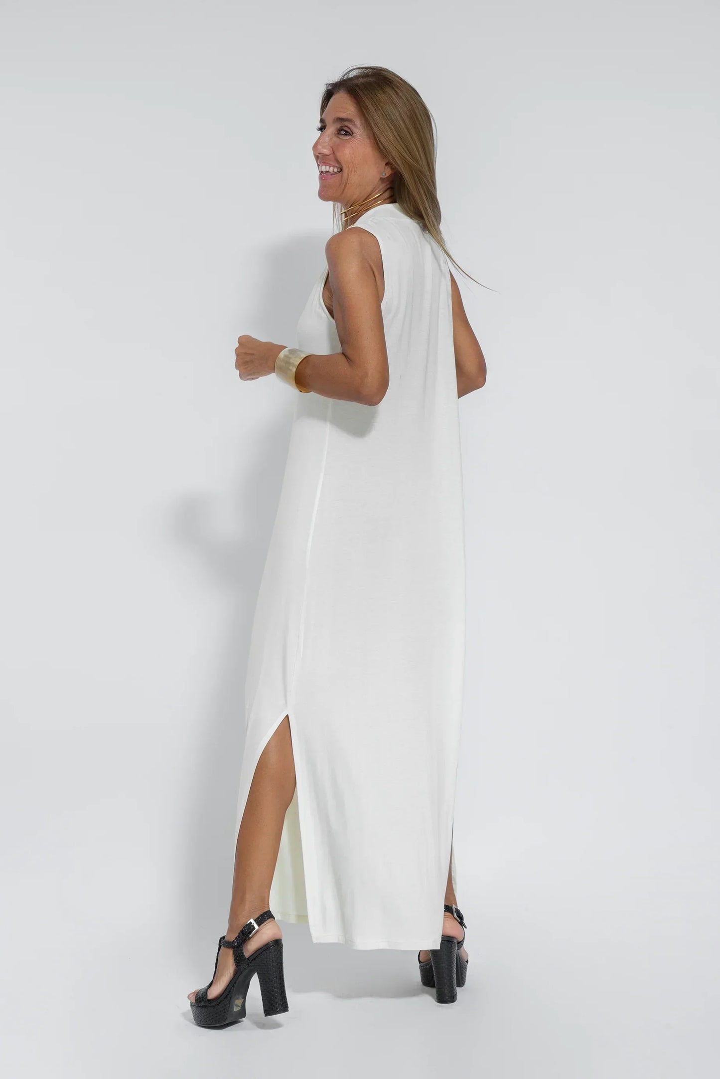 VIVIEN - FIGURE FLATTERING DRESS WITH VEST
