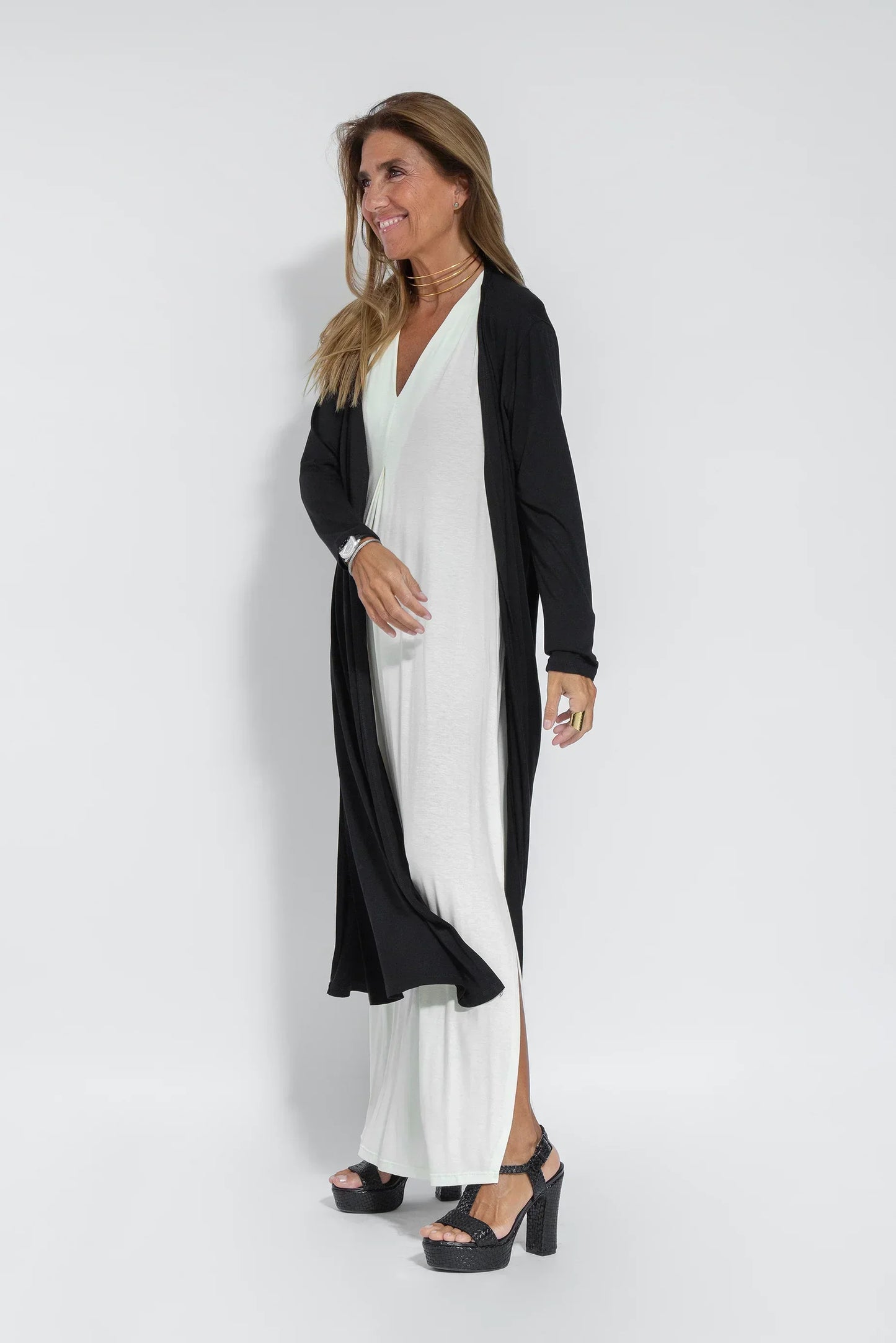 VIVIEN - FIGURE FLATTERING DRESS WITH VEST