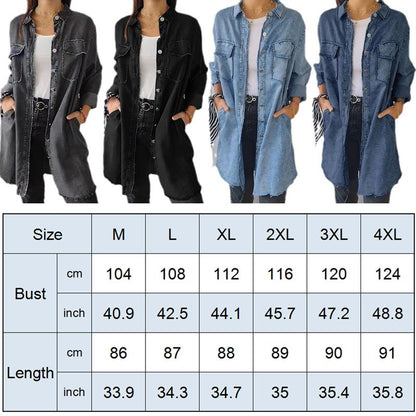 SHAVONNE -  SHIRT DENIM WITH LAPEL JACKET