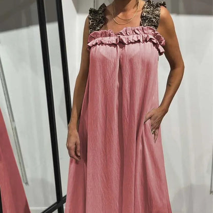 FELISA - SLEEVELESS MAXI WITH POCKETS
