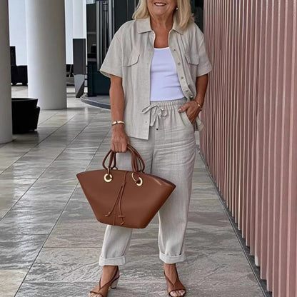 MEDDY - LOOSE CLOTH TOP PANT DUO