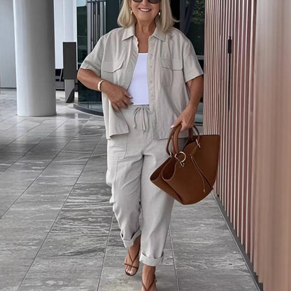 MEDDY - LOOSE CLOTH TOP PANT DUO