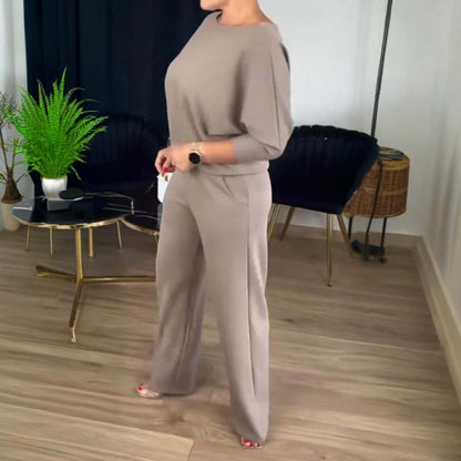NATALIE - CLASSIC 3-PIECE SET WITH CARDIGAN TOP AND PANTS