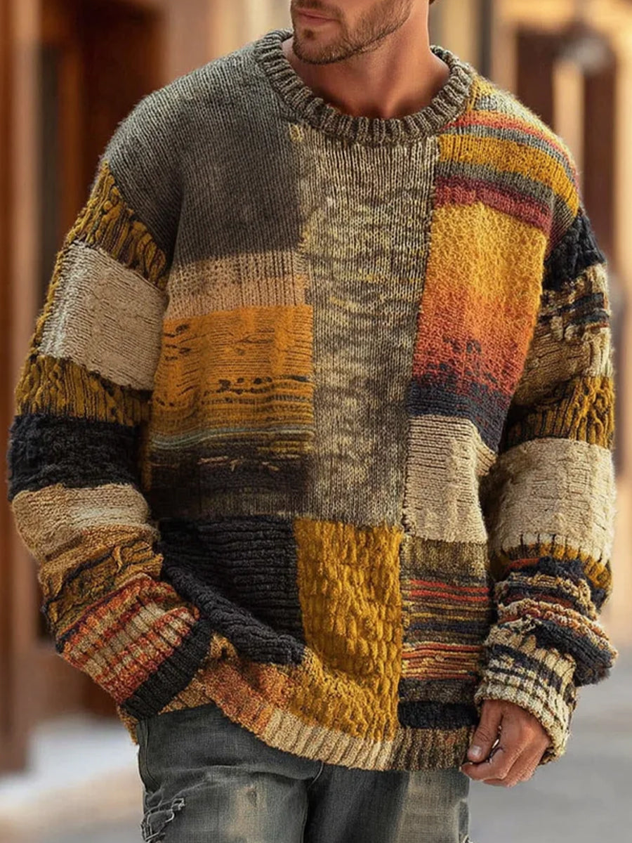 Abstract Knit Sweater by GATEN