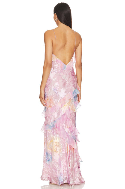 STAR - SUMMER SLEEVELESS LONG DRESS