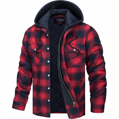 Giovanni - Zippered Check Jacket