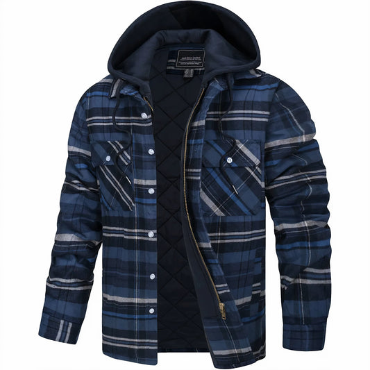 Giovanni - Zippered Check Jacket