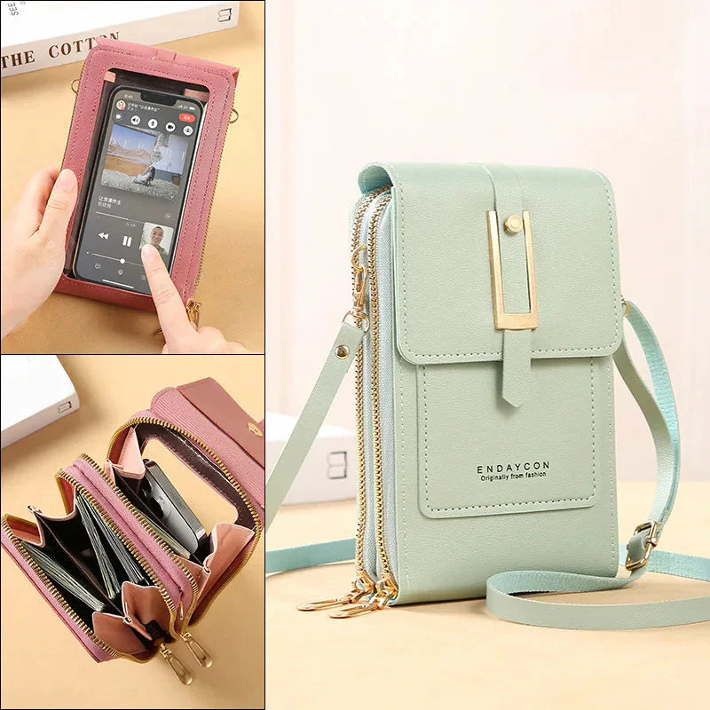 Afton - Touch Screen Cell Phone Shoulder Bag