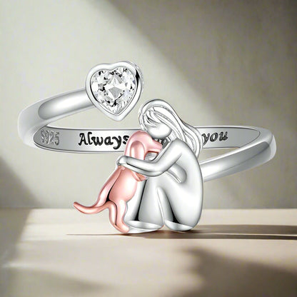 Anne™ Pink Dog Icon Ring